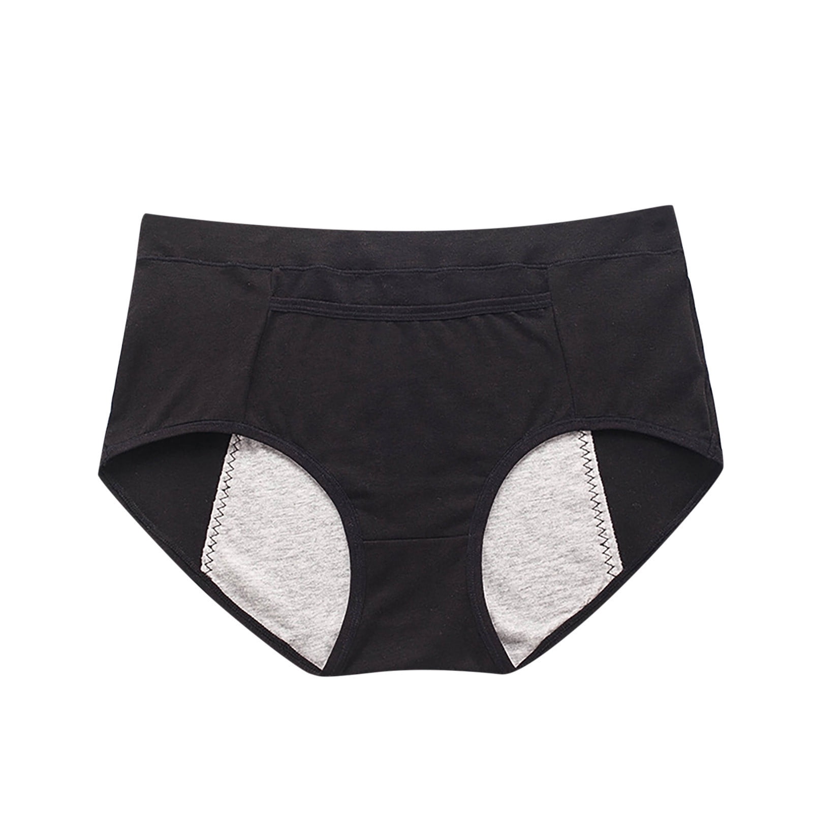 Odeerbi Period Underwear for Women 2024 Leak Proof Menstrual Period Panties  Physiological Waist Pants Beige 