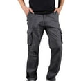 thumbnail image 1 of Odeerbi Plus Size Cargo Pants for Men Spring Autumn Hip Hop Design Sports Fitness Pants Loose Trousers Olive Green, 1 of 4