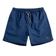 thumbnail image 1 of Odeerbi Plus Size Workout Shorts for Men Beach Bermuda Shorts Summer Slim Quick Dry Trousers Casual Sports Short Pants Blue, 1 of 4