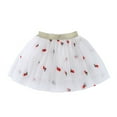 thumbnail image 1 of Odeerbi Princess Skirt for Girls Tutu Skirt Toddler Cute Party Dance Skirt Solid Color Embroidery Net Yarn Tulle Dress Skirt White, 1 of 4