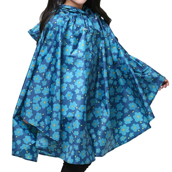 Odeerbi Rain Coats Kids Rain Jacket Waterproof Girls Boys Rain Cape Kid Hooded Jacket Hooded Bats