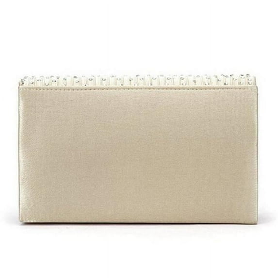 Odeerbi Reduced Crossbody Bags for Women Ladies Large Evening Satin Diamante Ladies Clutch Bag Party Envelope Bag Beige