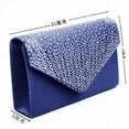 thumbnail image 1 of Odeerbi Rollback Crossbody Bags for Women Ladies Large Evening Satin Diamante Ladies Clutch Bag Party Envelope Bag Blue, 1 of 7