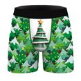 thumbnail image 1 of Odeerbi Rollback Mens Underwear Seamless Boxer Briefs Christmas Digital Printing Breathable Close Fitting Underpants Comfortable Boxers Green, 1 of 7