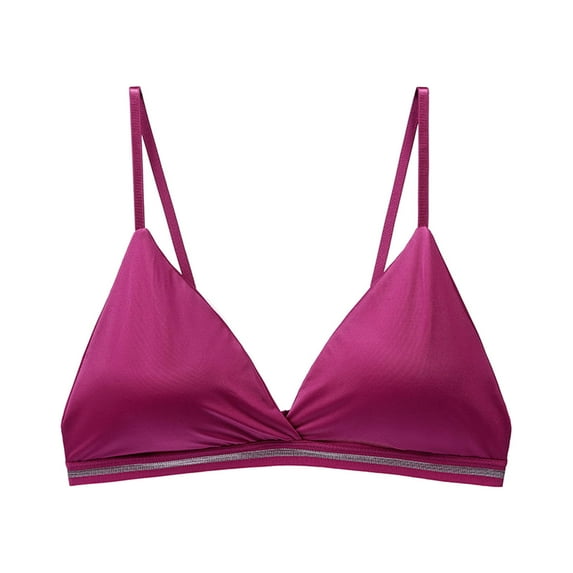 Odeerbi Seamless Bras for Women No Underwire 2024 Fashion Wrap Hollow Out Bra Bikini Underwear Navy