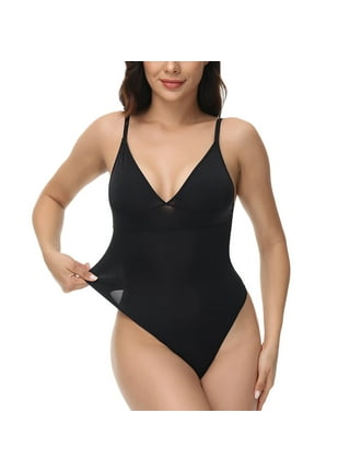 Herrnalise Firm Tummy Compression Bodysuit Shaper with Butt Lifter Ladies  Seamless One-Piece Open Crotch Body Abdominal LifterHip Underwear Stretch  Slimming Body Corset Coffee 