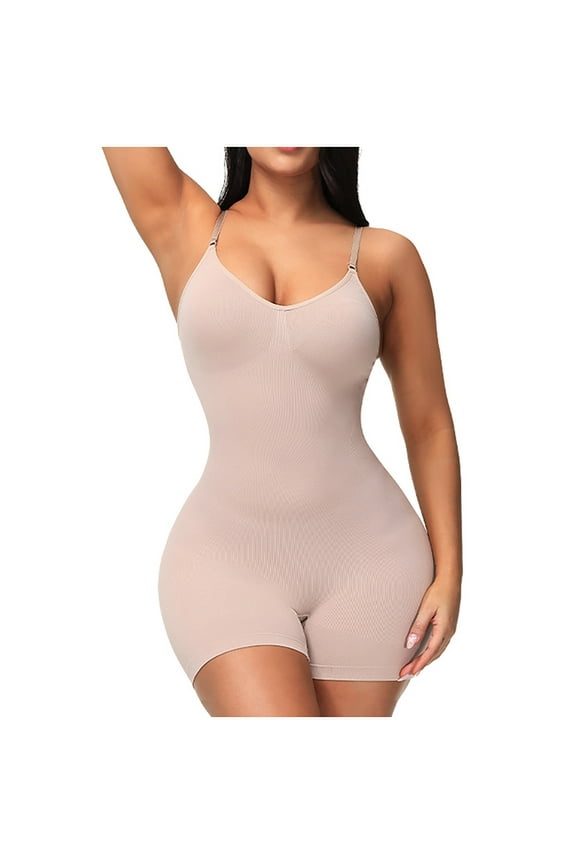 Shapewear for Women 2025 Tummy Control Seamless One-Piece Body Shaper Abdominal Lifter Hip Shaper Underwear Stretch Corset Beige