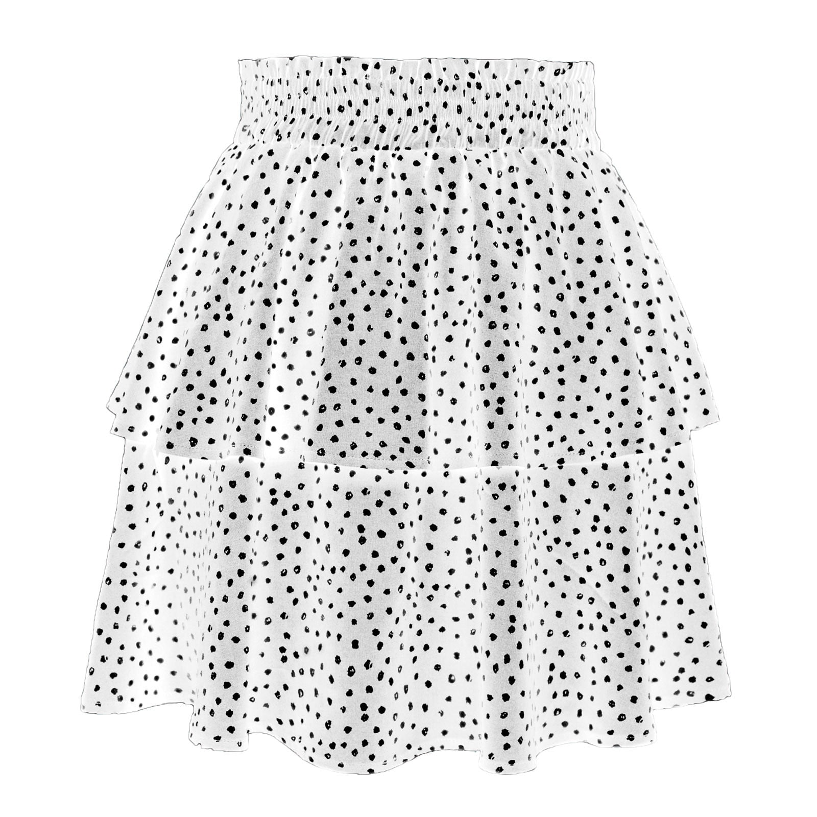 Odeerbi Skirts for Women 2024 Mini Skirt Trendy Solid Color Polka ...