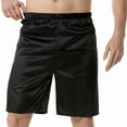 thumbnail image 1 of Odeerbi Smocked Waist Bermuda Shorts for Men Pajama Shorts 2025 Casual Solid Elastic Waist Shorts Sport Pants Pajama Pants Orange, 1 of 5