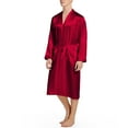thumbnail image 1 of Odeerbi Solid Color Bathrobe for Men 2025 Nightgown Robe Winter Loose Fallow Couples Bathrobe Long Nightgown Nightgown Watermelon Red, 1 of 3