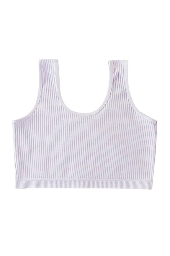 Sport Bras for Girls Training Bras Kids Underwear Cotton Bra Vest Children Underclothes Cotton Bralette Purple