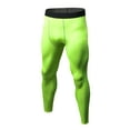 thumbnail image 1 of Odeerbi Sports Pants for Men Shapewear Bodysuit Stretch Leggings Trousers Breathable Quick-drying Wicking Fitness Pants Green, 1 of 3
