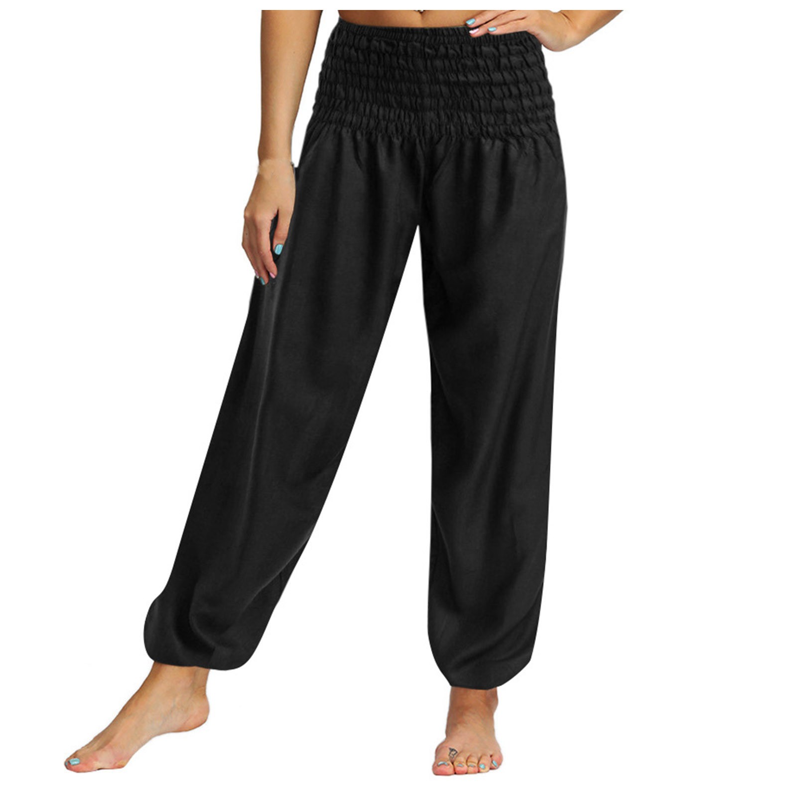 Odeerbi Sweatpants Women Yoga Pants Solid Color Comfortable Leisure