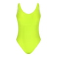 thumbnail image 1 of Odeerbi Swimsuit Women One Piece Swimsuits Wrinkled Cloth Wave Fluorescent Color 2025 Fashion Yellow, 1 of 8