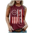 thumbnail image 1 of Odeerbi Tank Top For Women Sleeveless Tops 2025 Casual Blouse Print Adult Girls Beach Funny Graphic Tanks Vest Burgundy, 1 of 5