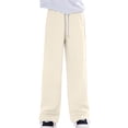 thumbnail image 1 of Odeerbi Teen Boys Girls Fleece Sweatpants Winter Warm Cotton Jogger Pants Children Solid Color Sports Workout Pants Quick Drying Athletic Pants Thin Outside Lantern Pants Beige, 1 of 1