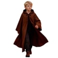 thumbnail image 1 of Odeerbi Teen Boys Girls Halloween Long Hooded Cape Cloak Solid Color Witch Robe for Party Dress Up, 1 of 5