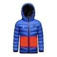thumbnail image 1 of Odeerbi Teen Boys Girls Heated Jacket Kids Puffer Coat Children USB Intelligent Constant Temperature 3 Areas Heated Coat Plus Size Winter Windproof Heated Jacket 12-13 Years without Power Bank, 1 of 1