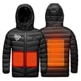 thumbnail image 1 of Odeerbi Teen Boys Girls Heated Jacket Winter Thermal Heated Coat Plus Size USB Intelligent Constant Temperature Heated Windproof Coat Children 3 Heated Jacket Teen Clothes Black without Power Bank, 1 of 1