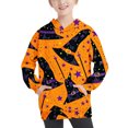 thumbnail image 1 of Odeerbi Teen Boys Halloween Hoodies Fall Winter Pullover Hooded Sweatshirts 4-14 Years Children's Halloween Printed Hoodie Long Sleeve Top Sweatshirt Teen Clothes Orange, 1 of 7
