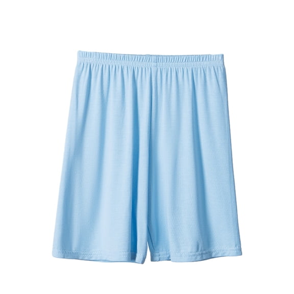 Odeerbi Teen Boys Modal Bermuda Shorts 0-18 Years Children's Summer Shorts Casual Solid Color Shorts Light Blue