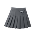 thumbnail image 1 of Odeerbi Teen Girls Solid Color Pleated Skirt High Waisted School Uniform Skirt, 1 of 4