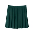 thumbnail image 1 of Odeerbi Teen Girls Solid Color Pleated Skirt Zip High Waisted School Uniform Skirt, 1 of 3