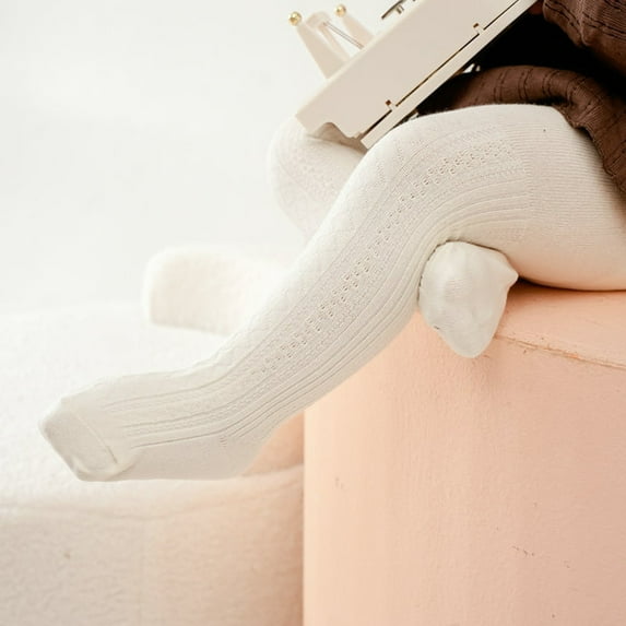 Odeerbi Thermal Leggings for Infant Girls Cotton Pantyhose Tights Socks Baby Children's New Combed Bow Bottom Pants