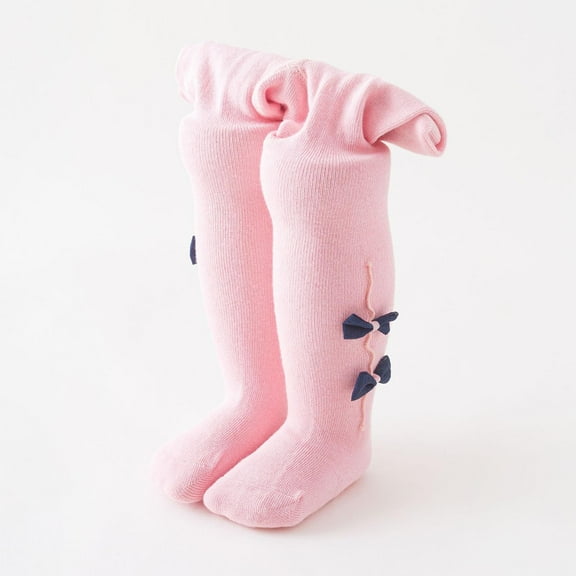 Odeerbi Thermal Leggings for Infant Girls Cotton Pantyhose Tights Socks Baby Children's New Combed Bow Bottom Pants