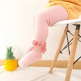 thumbnail image 1 of Odeerbi Thermal Leggings for Infant Girls Cotton Pantyhose Tights Socks Baby Children's New Combed Bow Bottom Pants, 1 of 9