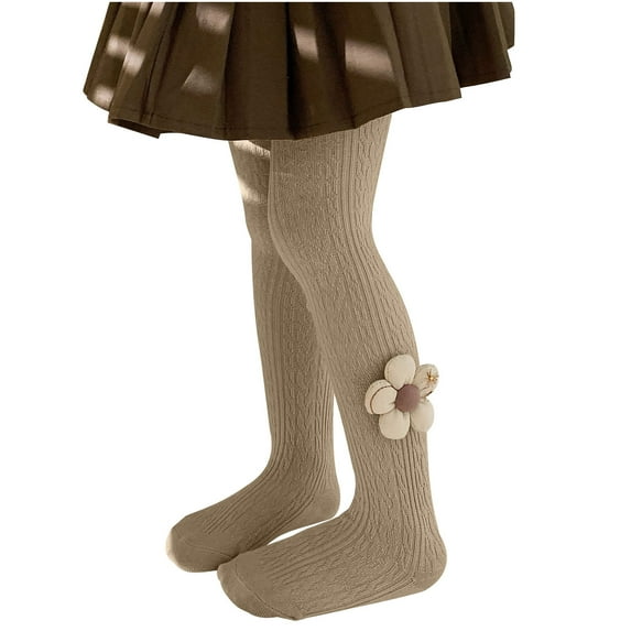 Odeerbi Thermal Leggings for Kids Girls Winter Tights Warm Pantyhose Children's Elastic Bottom Pants Socks