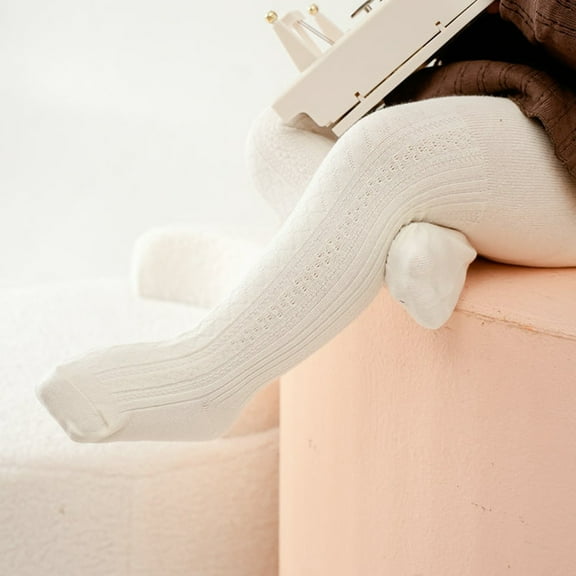 Odeerbi Thermal Leggings for Toddler Girls Cotton Pantyhose Tights Socks Baby Children's New Combed Bow Bottom Pants