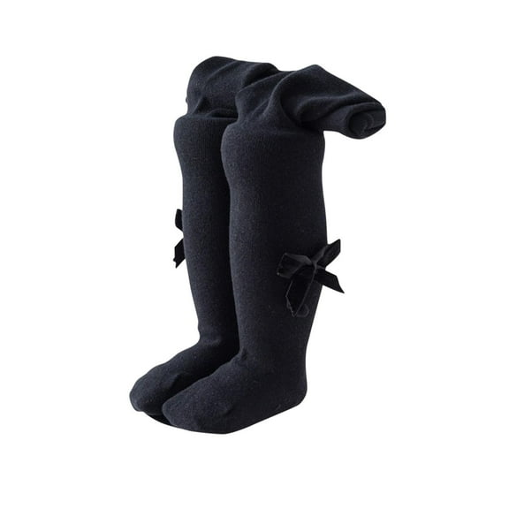 Odeerbi Thermal Leggings for Toddler Girls Cotton Pantyhose Tights Socks Baby Children's New Combed Bow Bottom Pants