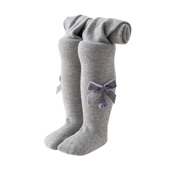 Odeerbi Thermal Leggings for Toddler Girls Cotton Pantyhose Tights Socks Baby Children's New Combed Bow Bottom Pants