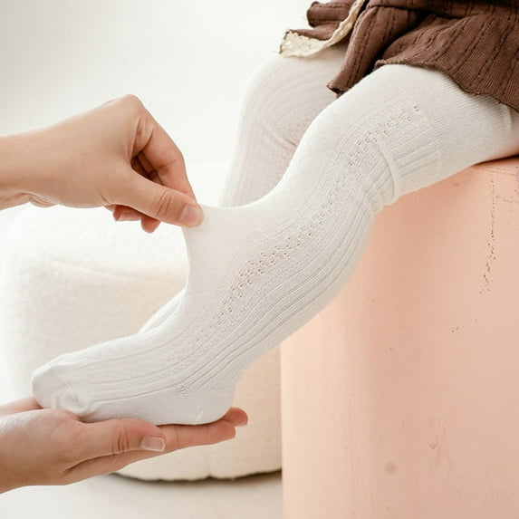 Odeerbi Thermal Leggings for Toddler Girls Cotton Pantyhose Tights Socks Baby Children's New Combed Bow Bottom Pants