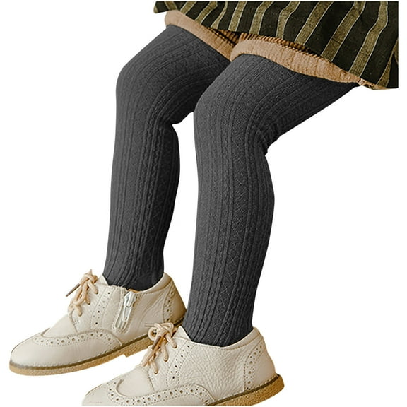 Odeerbi Thermal Leggings for Toddler Girls Winter Tights Warm Pantyhose Children's Elastic Bottom Pants Socks