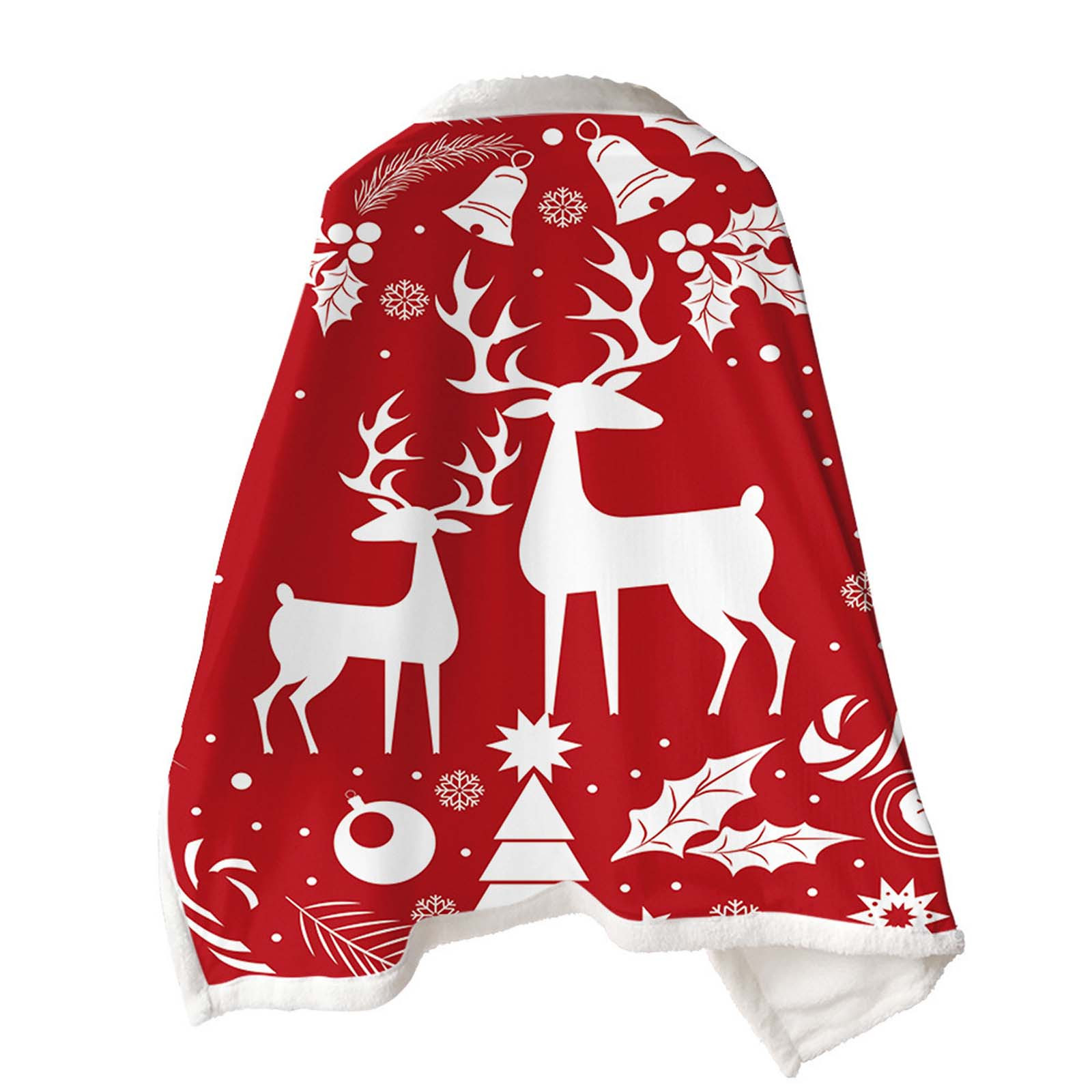 Odeerbi Thick Double Sided Blankets Christmas Baby Blanket Warm