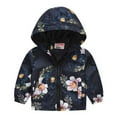 thumbnail image 1 of Odeerbi Toddler Baby Girls Boys Fashion Long Sleeved Coat Printed Hooded Jacket Suit, 1 of 3