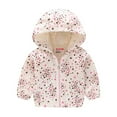 thumbnail image 1 of Odeerbi Toddler Baby Girls Boys 2025 Fashion Long Sleeved Coat Printed Hooded Jacket Suit, 1 of 1