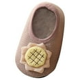 thumbnail image 1 of Odeerbi Toddler Baby Girls Boys Shoes Floor Socks Thin Cotton Mesh Soft Bottom Non-Slip Baby Toddler Socks Brown, 1 of 4