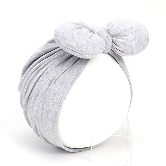 Odeerbi Toddler Baby Girls Cotton Bow Headwrap Headband Knot Turban Hairband
