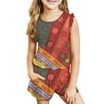 thumbnail image 1 of Odeerbi Toddler Boys Girls 2 Piece Outfits Summer Clothes Floral Tank Tops Shorts Set Fashion Casual Sleeveless Blouse Round Neck Collar Printed Short Pants Sets Red, 1 of 8