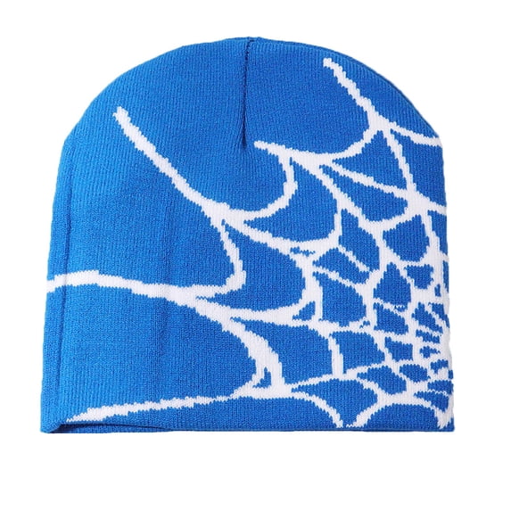 Odeerbi Toddler Boys Girls Beanie Halloween Spider Web Soft Winter Warm Knitting Skull Caps