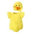 thumbnail image 1 of Odeerbi Toddler Boys Girls Clothes Baby Jumpsuit Romper Toddler Cute Short Sleeves Jumpsuit Infant Romper Yellow 18-24 Months, 1 of 4