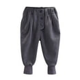 thumbnail image 1 of Odeerbi Toddler Boys Girls Cotton Jogger Pants 1-6 Years Children's Casual Solid Color Athletic Pants Mid Waist Button Up Ankle Pants Long Sweatpants Toddler Clothes, 1 of 4