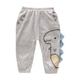 thumbnail image 1 of Odeerbi Toddler Boys Girls Dinosaur Sweatpants Cotton Jogger Pants Child's Baby Printed Long Workout Pants Athletic Pants Cute Full Length Pants Gray, 1 of 4