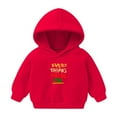 thumbnail image 1 of Odeerbi Toddler Boys Girls Fleece Hoodies Printed Pullover Hooded Sweatshirts Fashion Casual Long Sleeve Printing Hooded Sweatshirt Tops Red, 1 of 3