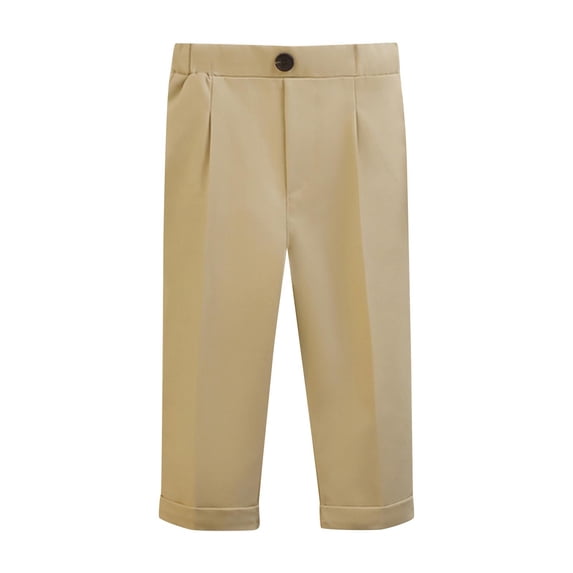 Odeerbi Toddler Boys Girls Formal Suit Pants Cute Casual School Uniform Pants