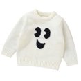 thumbnail image 1 of Odeerbi Toddler Boys Girls Halloween Sweater Cute Winter Thermal Knit Crewneck Sweater Infant Halloween Cute Sweater Baby Knitted Tops Toddler Clothes White, 1 of 7