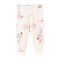 thumbnail image 1 of Odeerbi Toddler Boys Girls Pajama Pants Cartoon Print Cotton Thermal Bottoms Spring Fall Baby Cotton Pants Children's Bottoming Pants Beige, 1 of 3